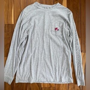 Vineyard Vines Men's Ski Whale Long Sleeve T Shirt Size M Medium